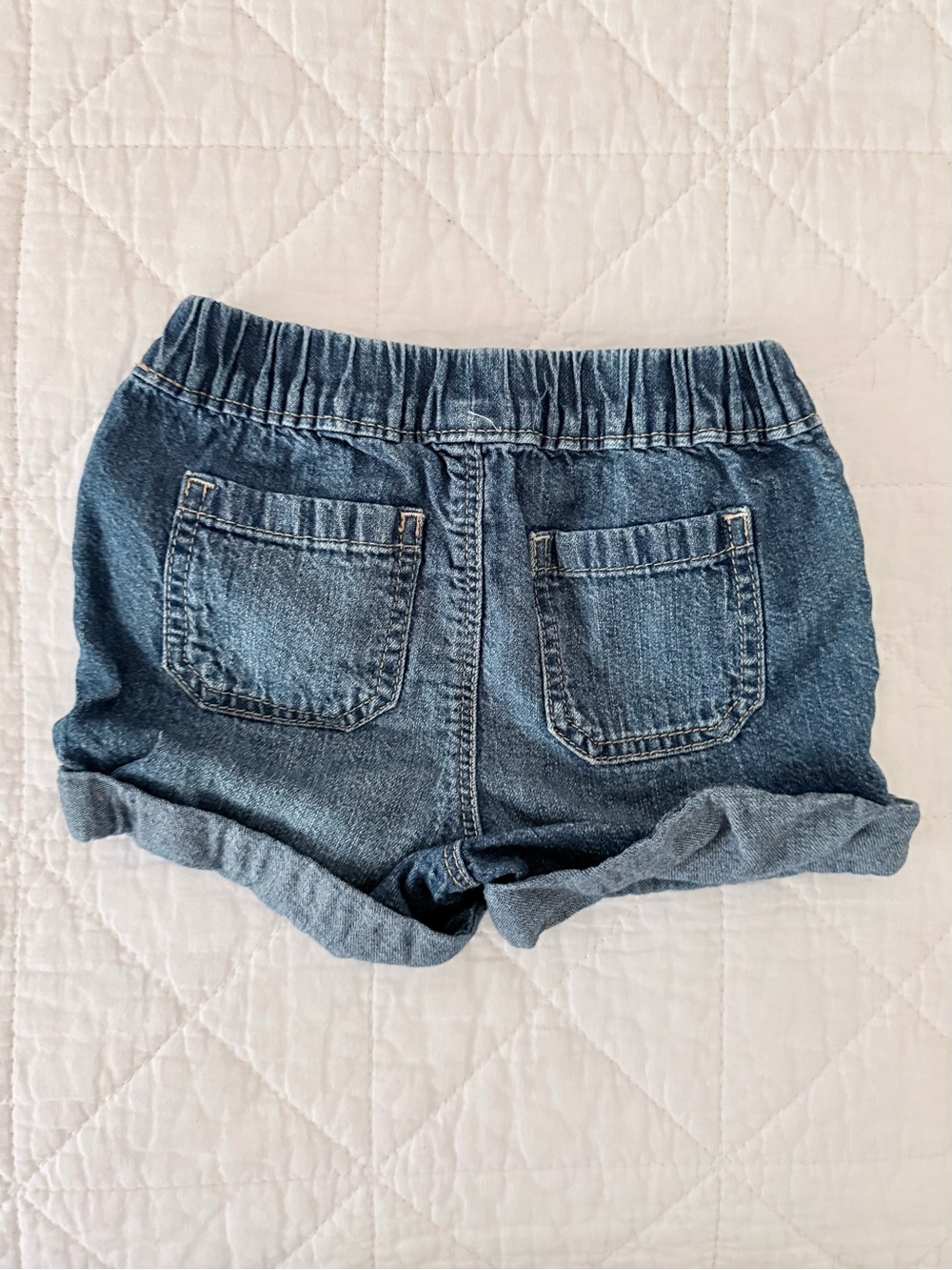 3T GAP Blue Denim Drawstring Kids Shorts - Picture 4 of 4